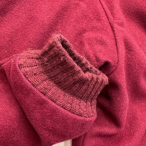 Vintage 80s LL Bean Plaid Lined Wool Bomber Jacket Coat Mens Size Large Red READ - Picture 10 of 16